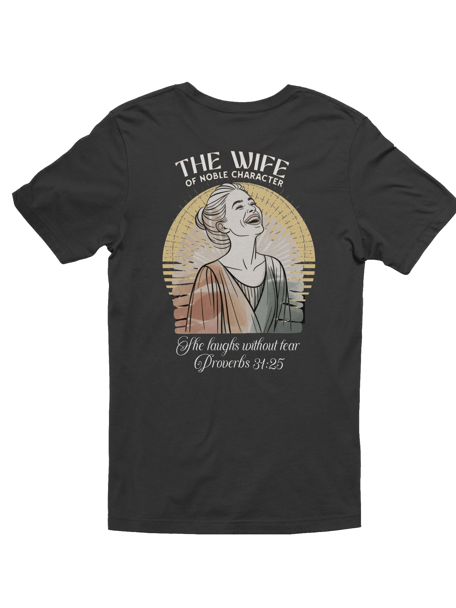 Proverbs 31:25 Women’s Tee "She Laughs Without Fear" product image (5)