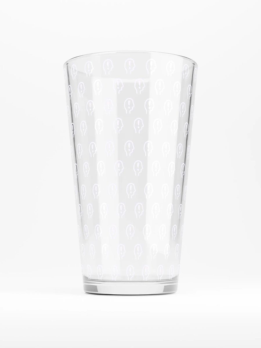 exclaiming mentally (repeating lavender design) pint glass product image (1)