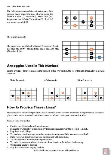 40 2-5-1 Jazz Guitar Licks - Printable PDF Method With Audio product image (2)