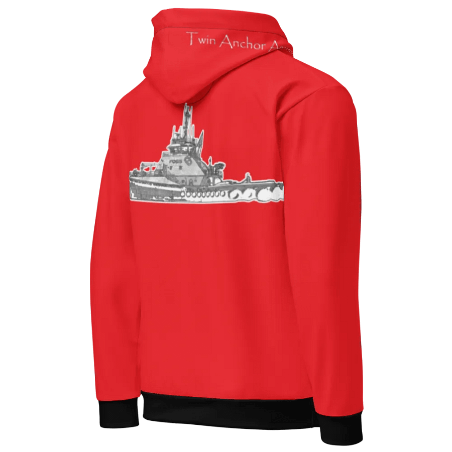 Red Foss tug Sketch Hoodie product image (5)