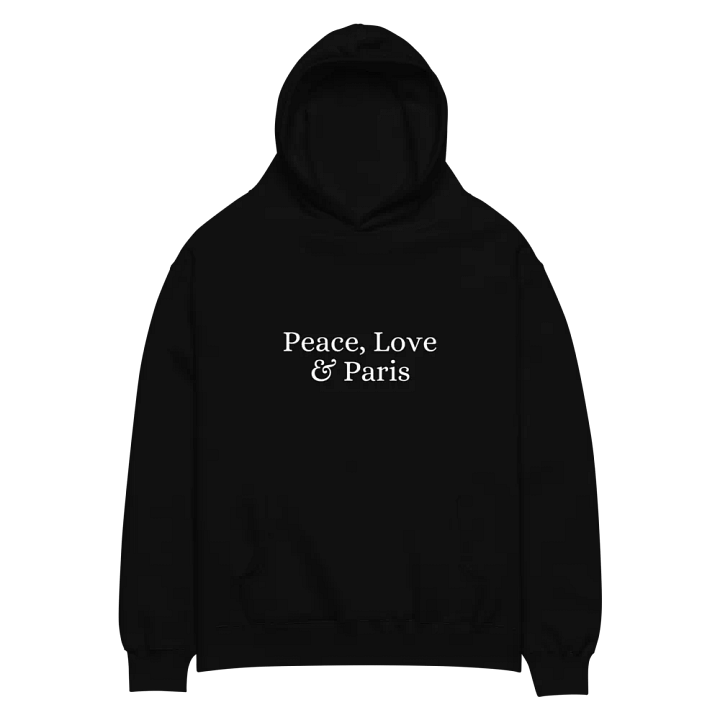 Peace, Love and Paris Unisex Oversized Hoodie product image (2)