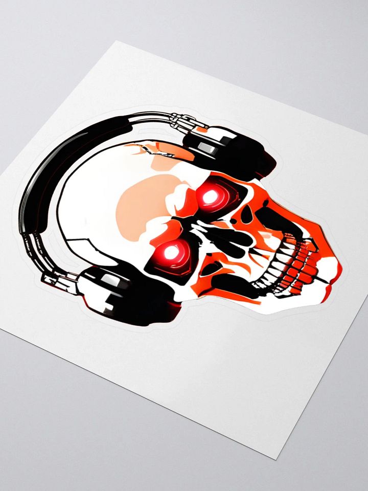 Channel Emote Sticker: Skull DJ product image (1)
