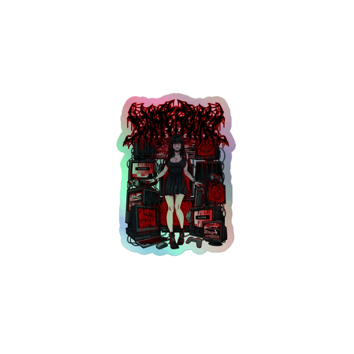 METAL GAMER GURL HOLO STCIKER!! product image (1)