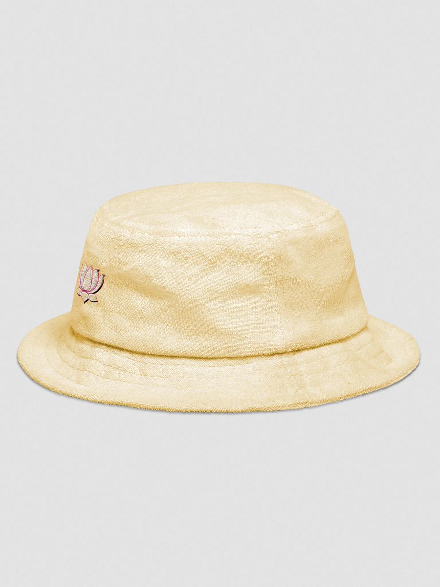 Golden Lotus Terry Cloth Bucket Hat product image (2)
