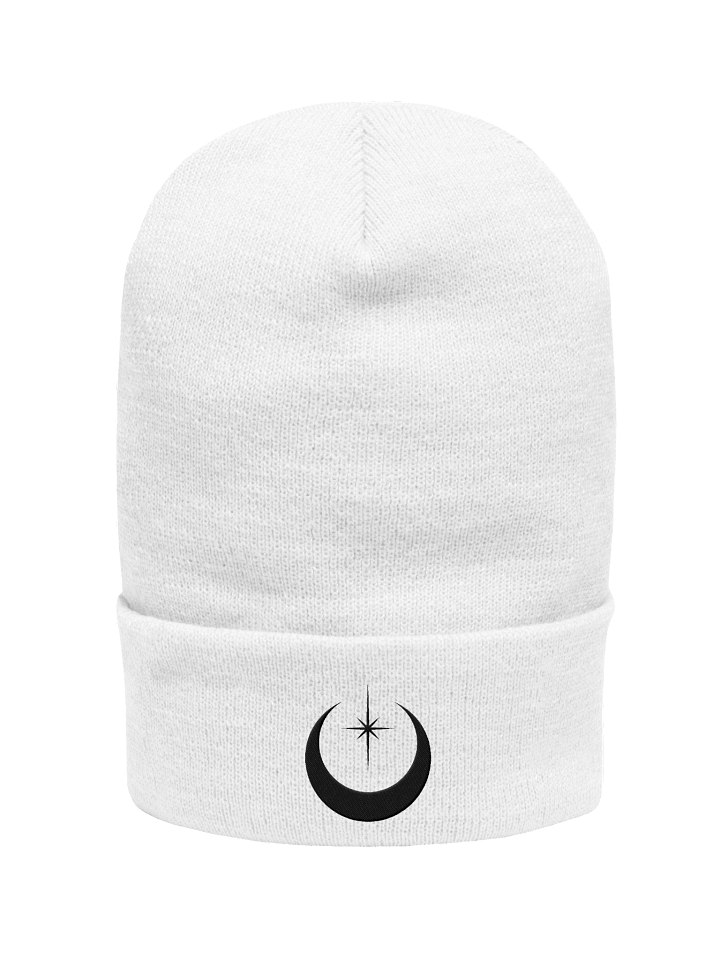 Black Celestial Embroidered Beanie product image (1)