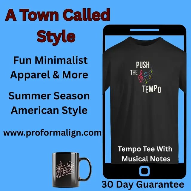 *Push The Tempo Tee* Green Lemons Store: A Town Called Style - Minimalist Style & More - 30 Day Guarantee  www.proformalign.com Items printed to order. Good quality with competitive pricing.  #tempo #clothingbrand #tshirtideas #qualityfinds #merchandise 