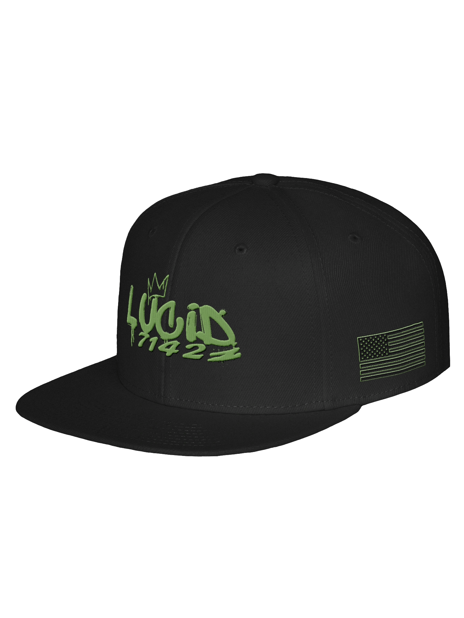 Lucid7142 Snapback – Crown & Flag Edition product image (2)