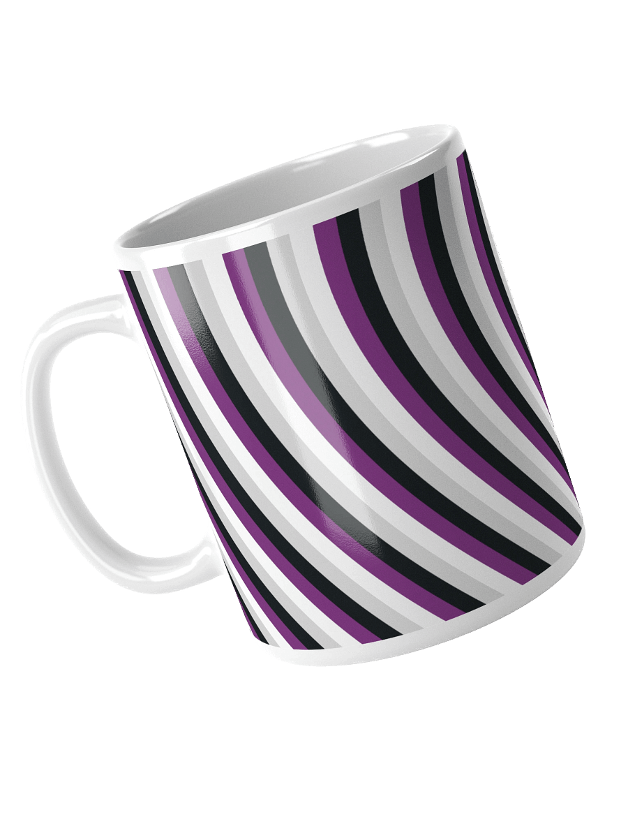 Asexual Pride Hearts Mug (Left-handed) product image (4)