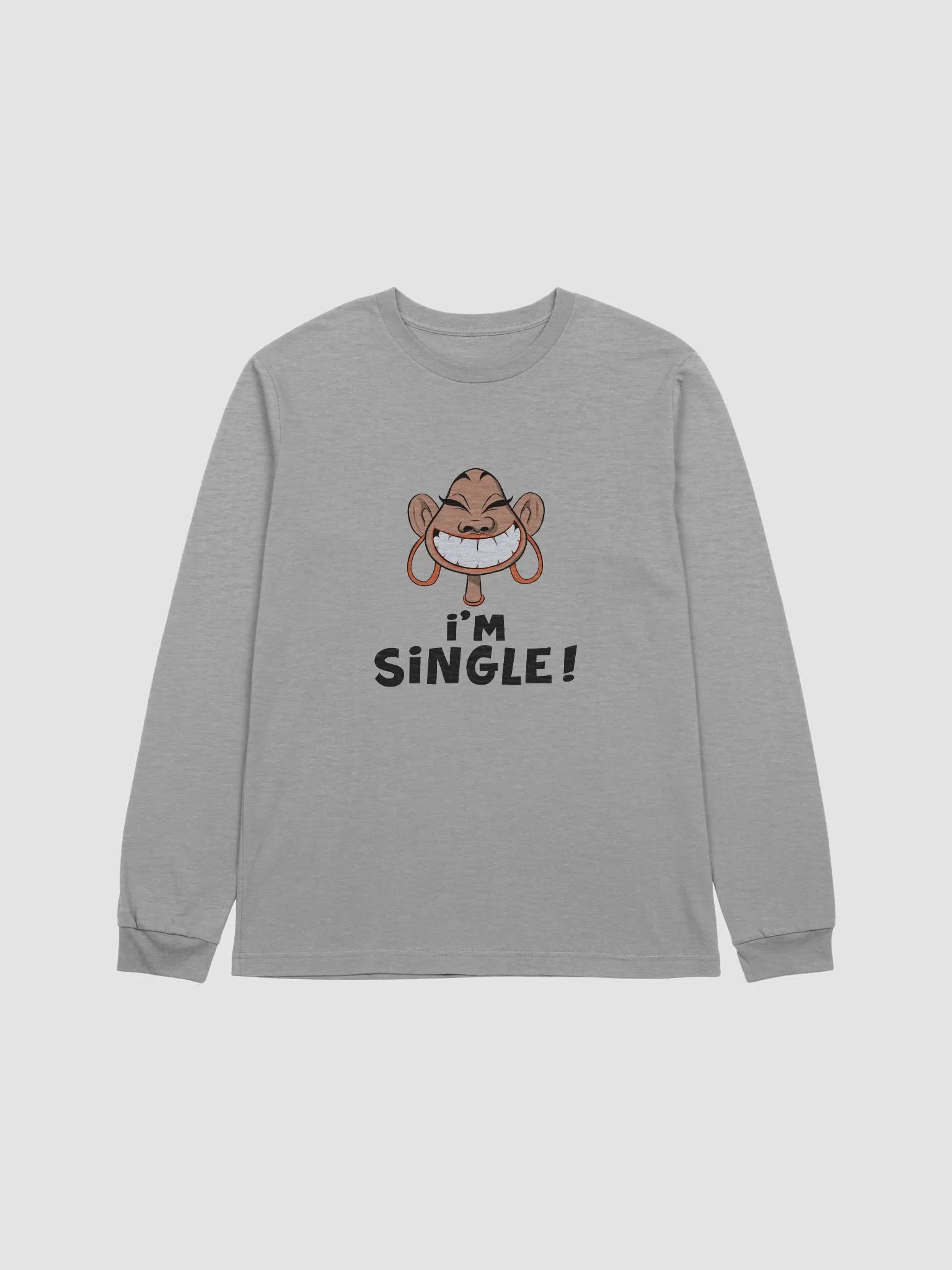 Laughing Single Cartoon Long Sleeve Tee product image (3)