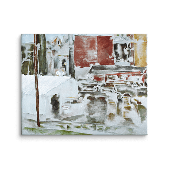 GP Pulp Mill, Bellingham, WA (1986) on canvas product image (2)