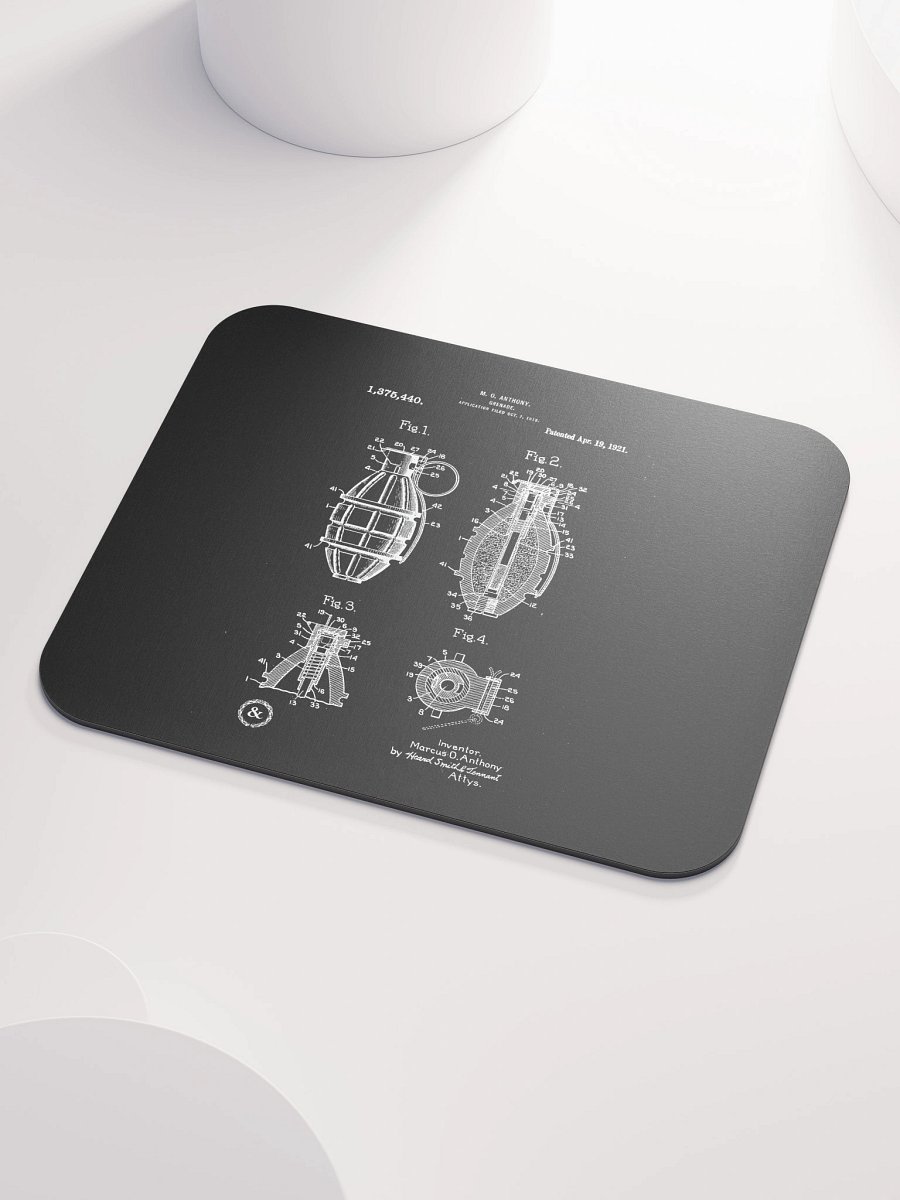 Mk2 Grenade Patent Mouse Pad product image (3)