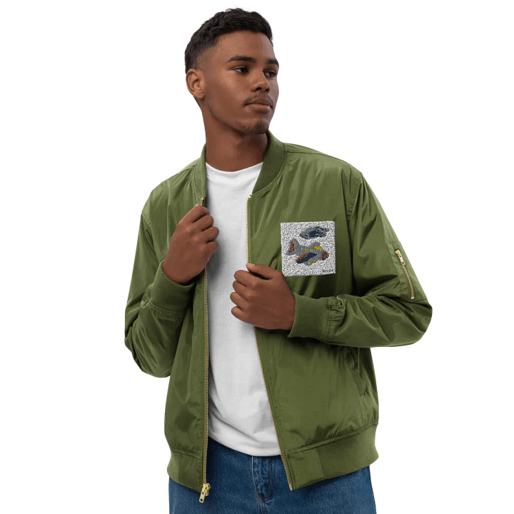Kid Airplane (Threadfast Apparel Premium Recycled Bomber) product image (1)
