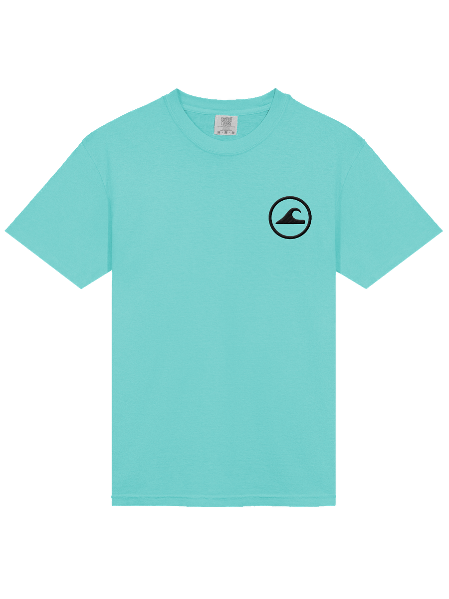 Embroidered Wave Rider Comfort Colors Garment-Dyed Heavyweight T-Shirt (Black-on-Color) product image (11)