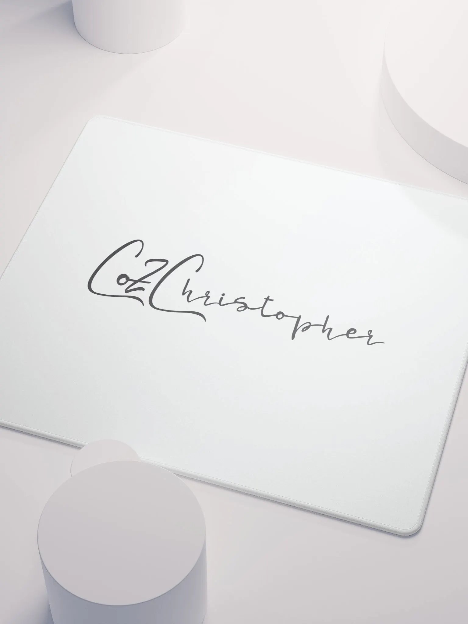 White Signature CoZChristopher Mouse Pad product image (3)