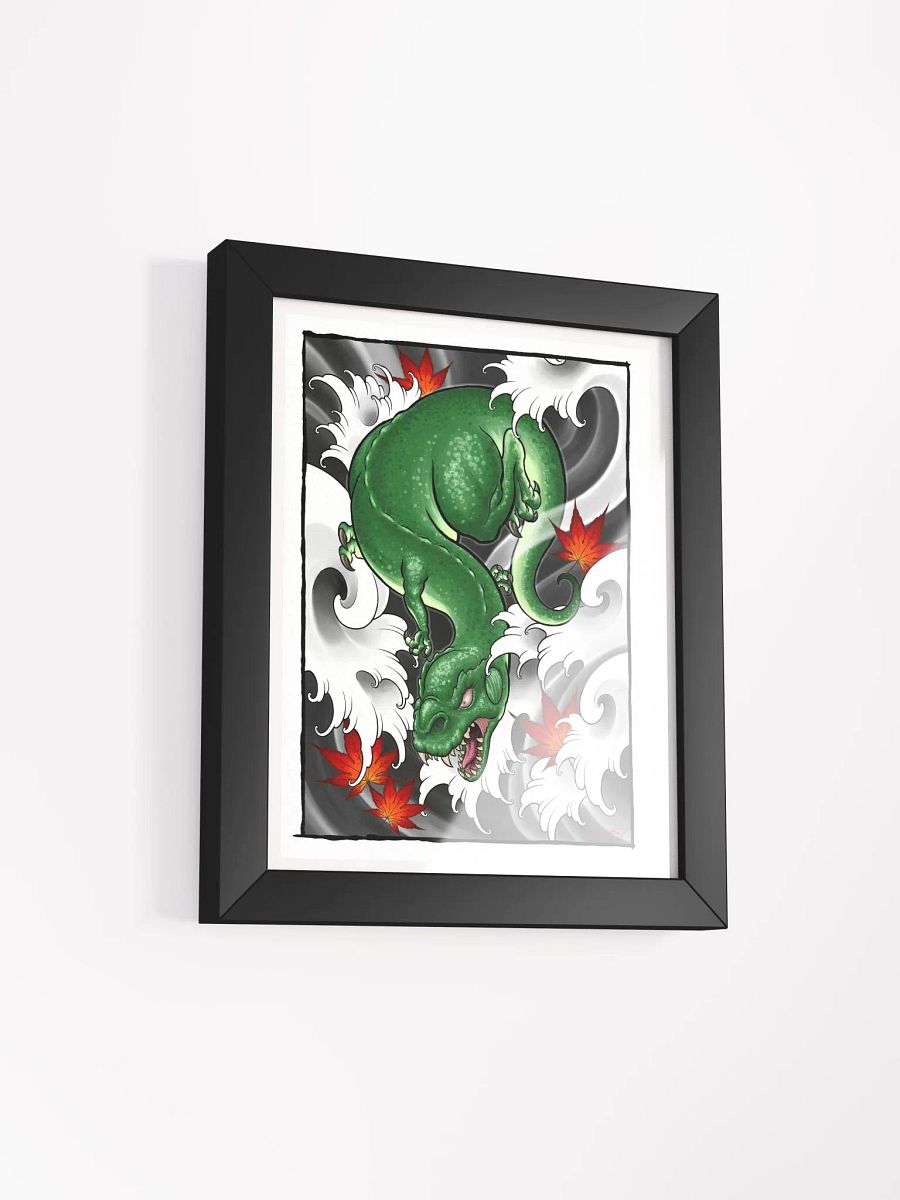 Velociraptor Waves Framed Print product image (2)