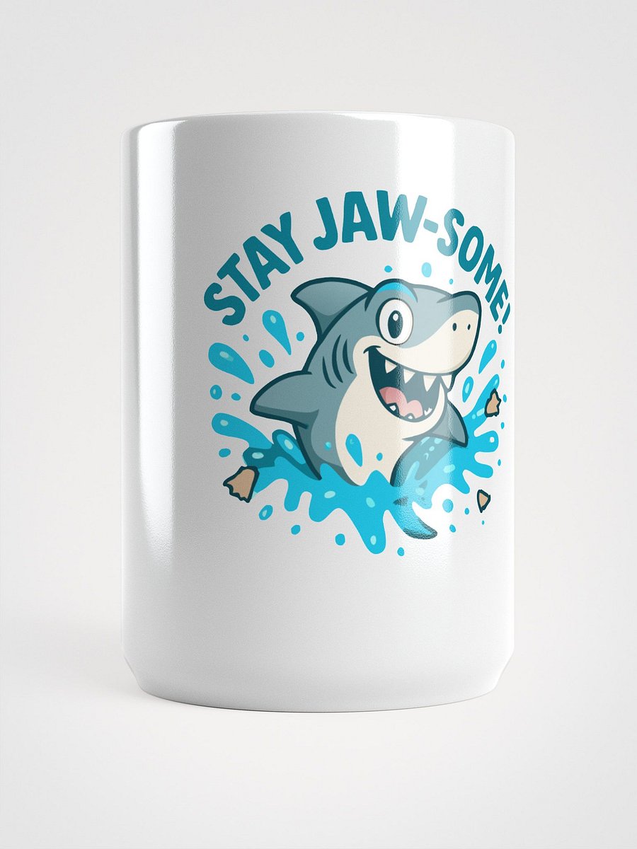 Jaw-some Shark White Glossy Mug product image (5)
