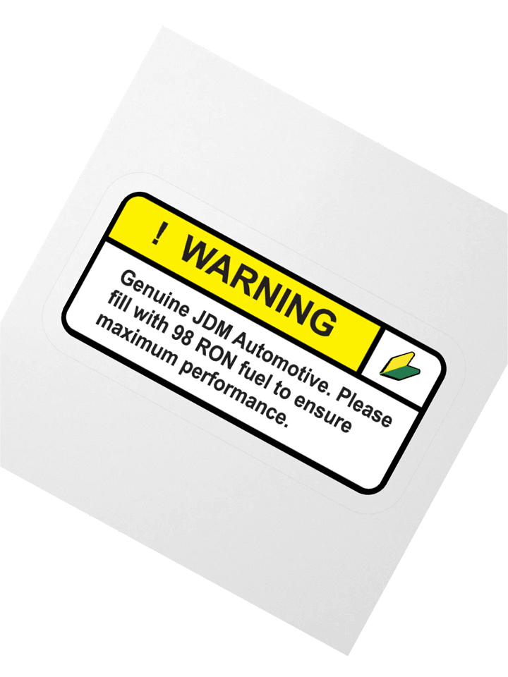 Genuine JDM Warning Sticker product image (2)