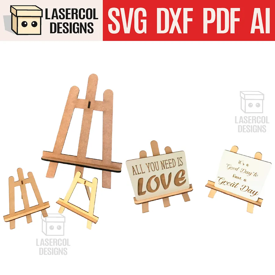 Mini Easel Stand - Laser Cut Files product image (1)