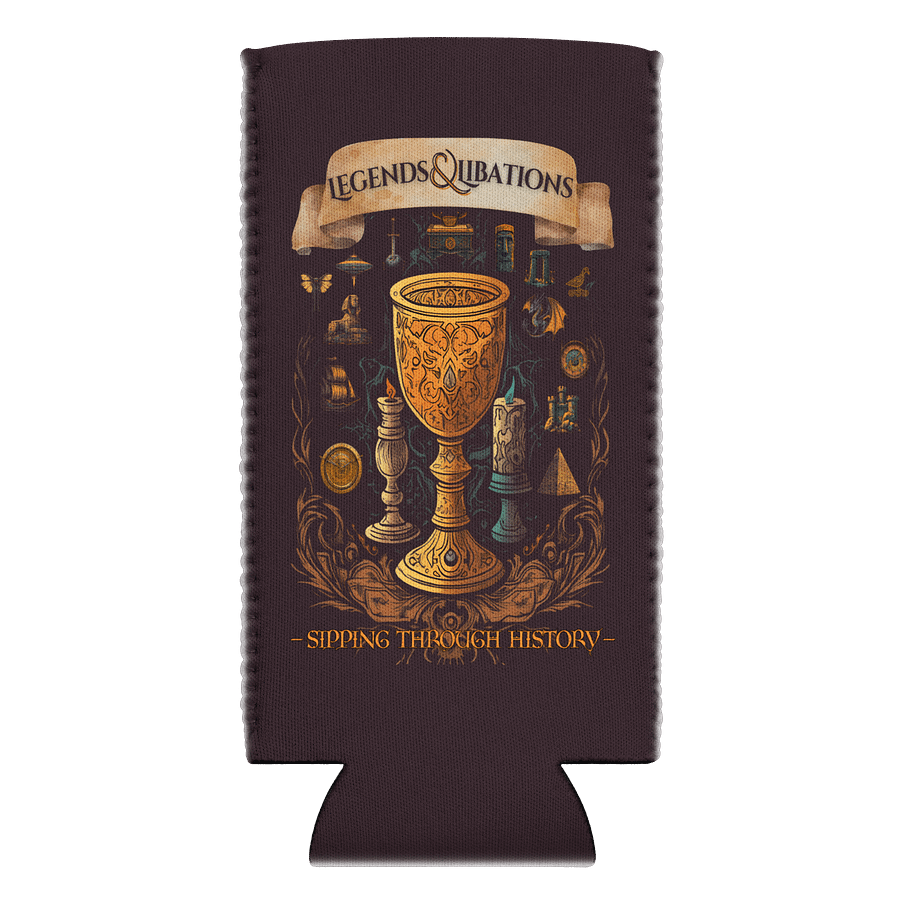 Legends & Libations Dual Logo Slim Sized Coozie product image (1)