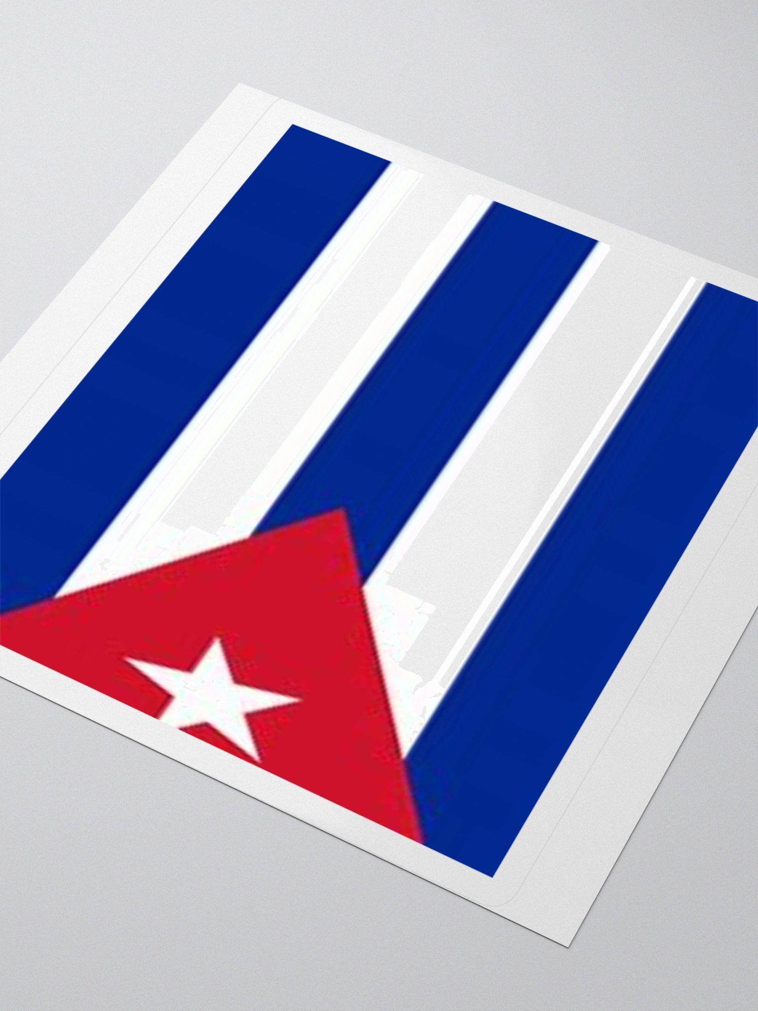 Cuba Flag Sticker | White Star Design | Durable Vinyl | 3 Sizes product image (7)