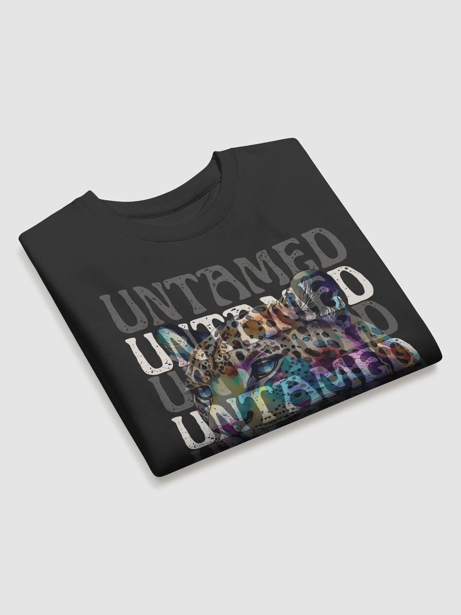 Untamed Leopard Front Graphic Sweatshirt product image (3)