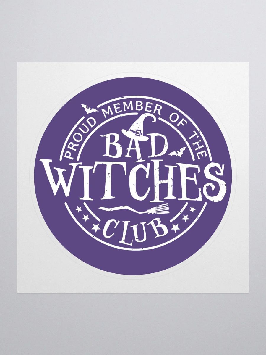 Bad Witches Club Sticker (Purple) product image (1)