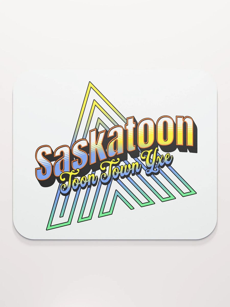 Saskatoon Toon Town Yxe Vibrant Mouse Pad product image (1)