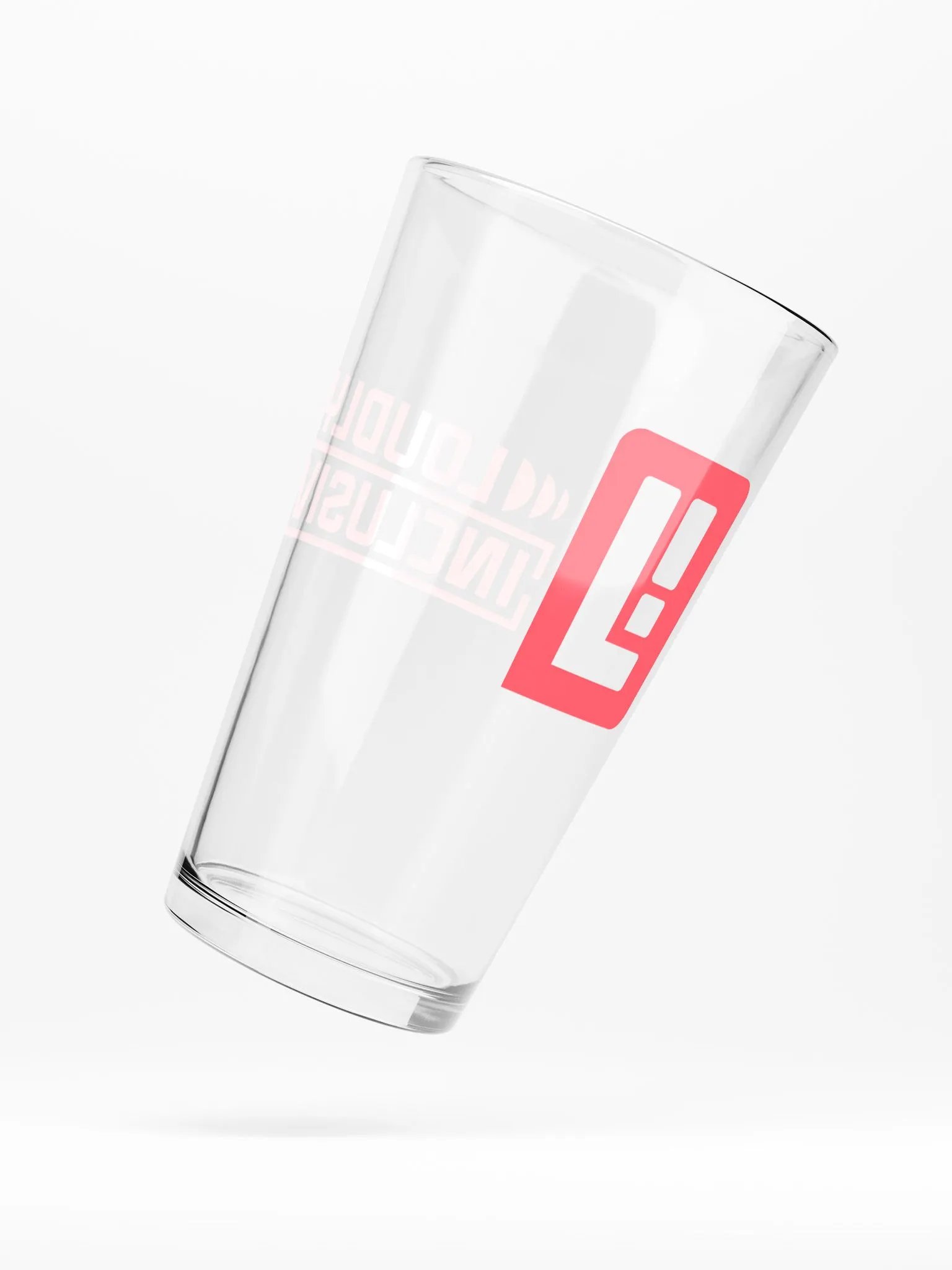 Vibrant Pink Logo Pint Glass product image (5)