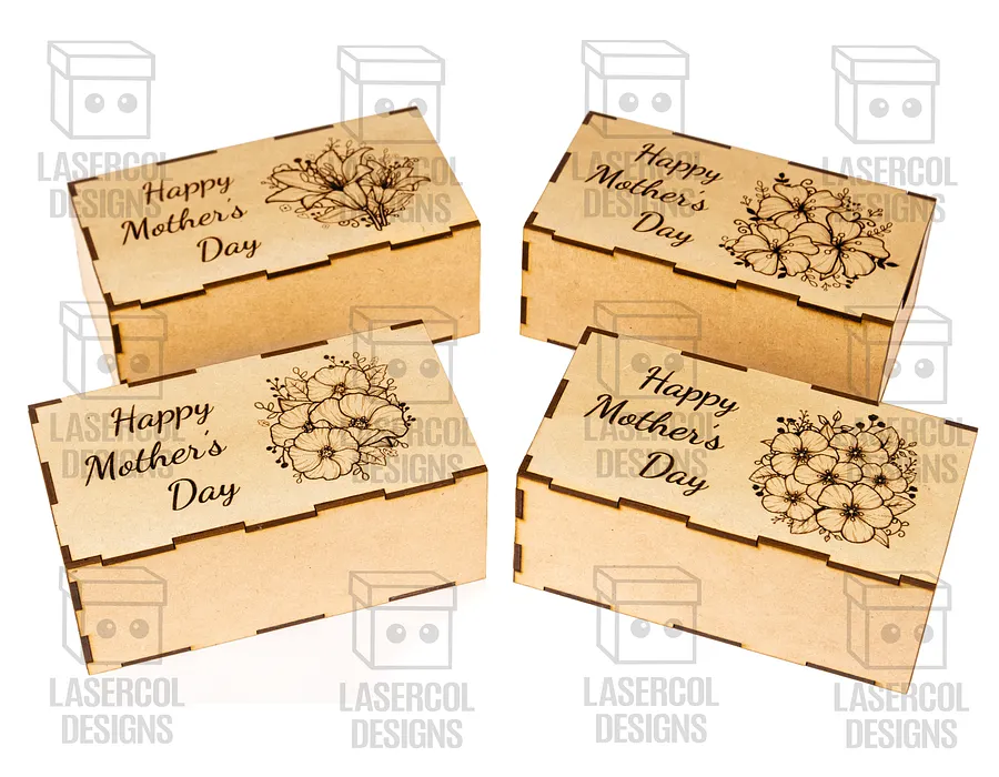 Mother's Day Gift Boxes (2 Sizes, 4 Styles) - Laser Cut Files product image (6)