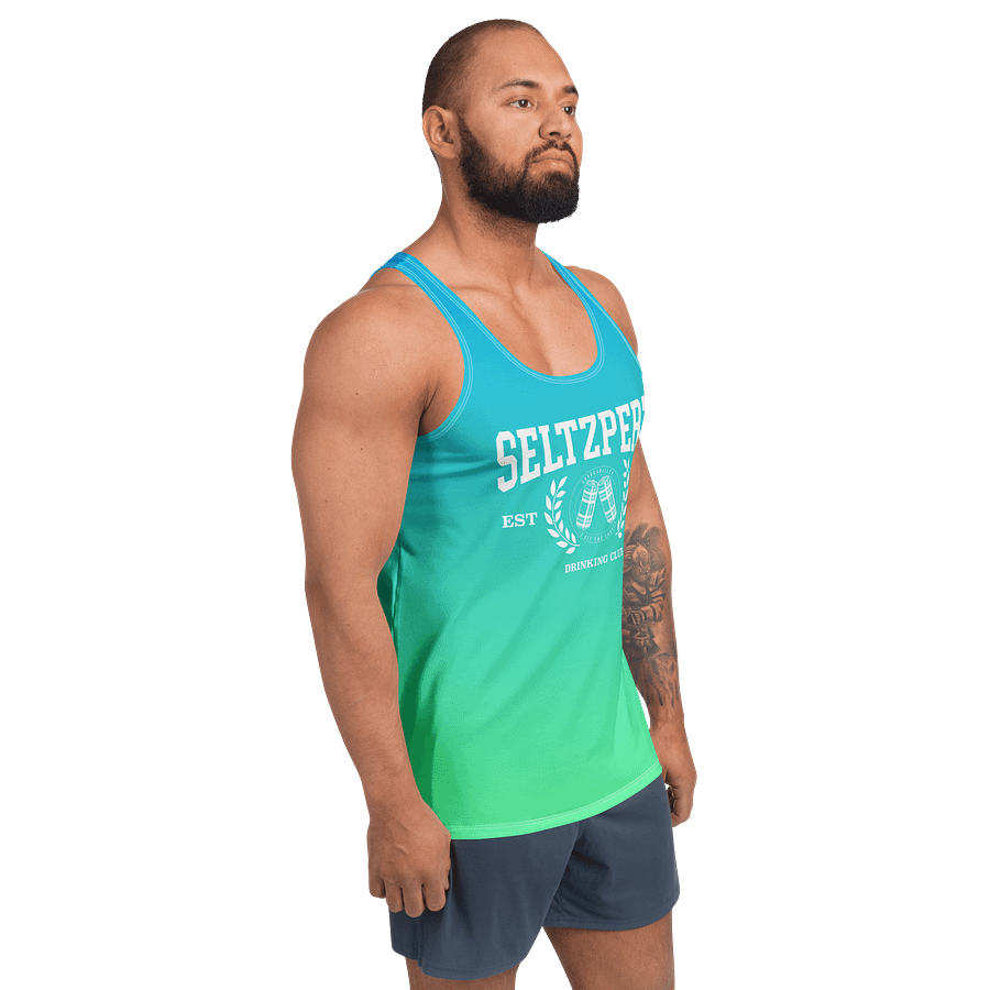 Seltzpert Drinking Club Blue Lagoon Men's Tank Top product image (3)