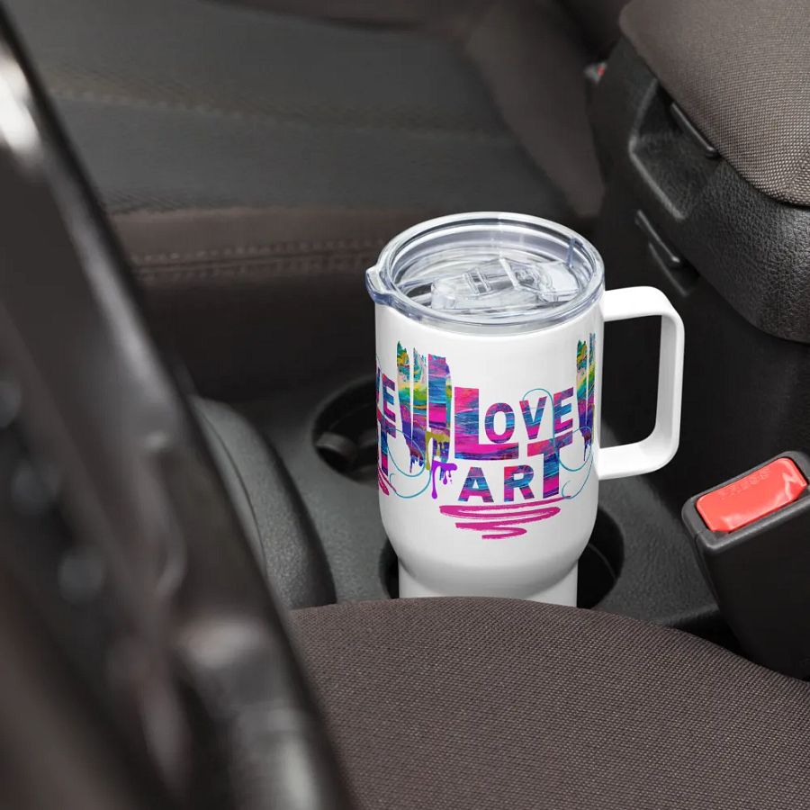Love Art Travel Mug for art students moms daughters friends art teachers product image (7)
