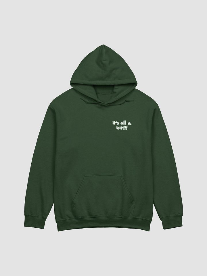 “It’s all a bit!!!” (sm. lined design, #CCE1C4) classic hoodie product image (32)