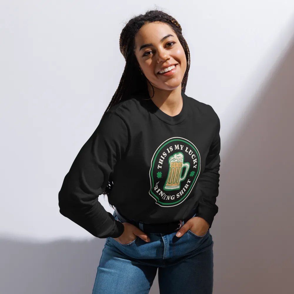 Lucky Drinking Shirt Long Sleeve product image (17)