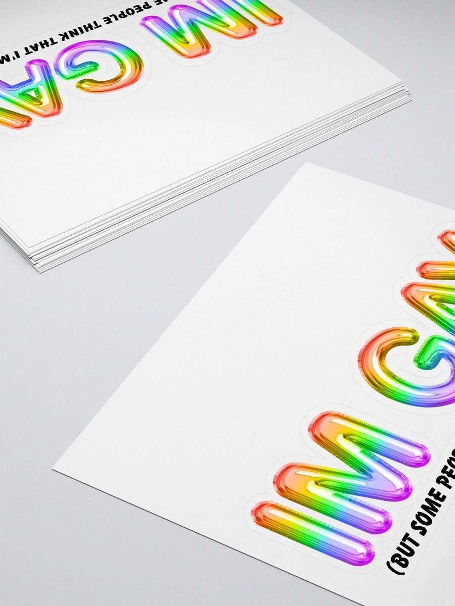 I'm Gay (but some people think that i'm straight) - Rainbow - Sticker product image (4)