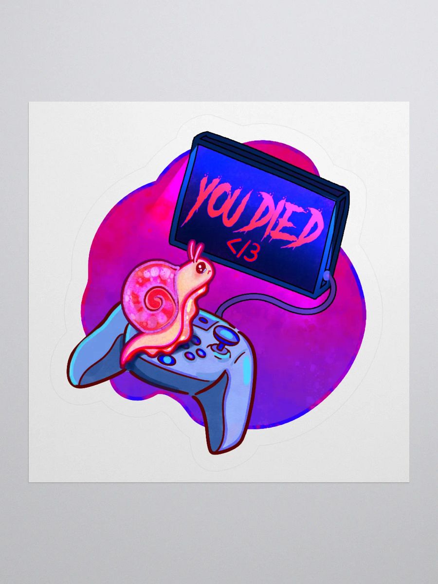 Gamer Snail Sticker product image (1)
