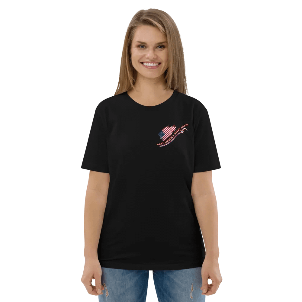 Maga t shirts We all want to Make America Great again organic cotton Tee left pocket design product image (8)