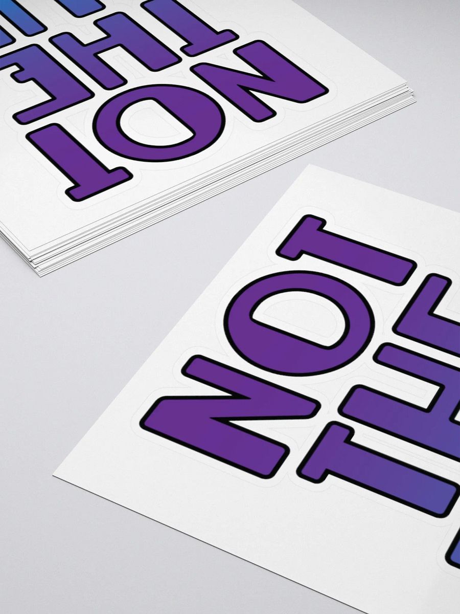 Not the Run - Sticker product image (11)