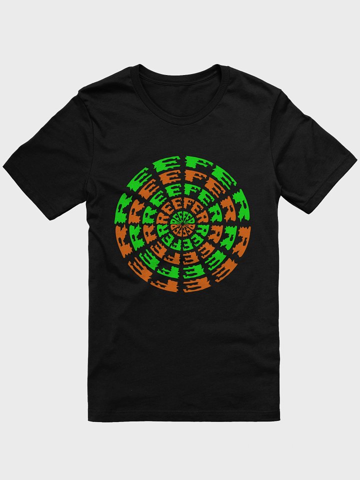 Orange Green Reefer Black T-Shirt, Twisted Budz Cannabis Clothing, Stoner Style Weird Weed Tee product image (1)