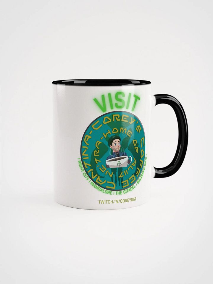 Visit Corey's Coffee Cantina - white mug with coloured interior product image (1)