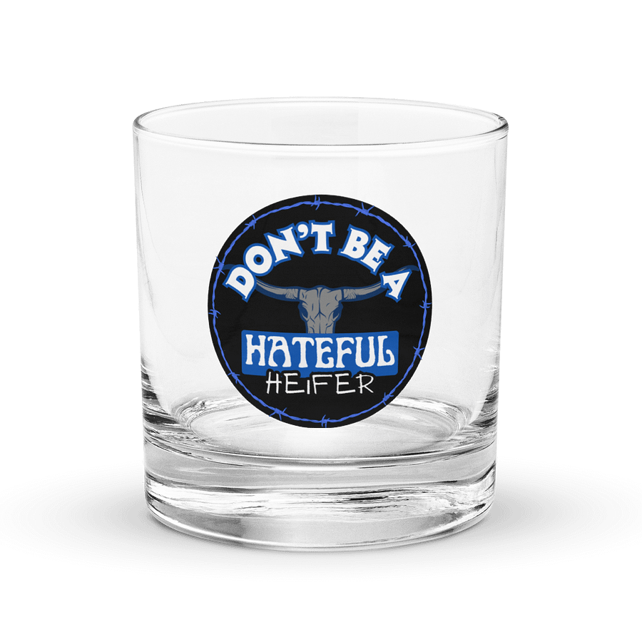 Hateful Heifer Rocks Glass product image (1)