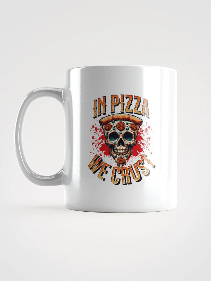 In Pizza We Crust Pepperoni Skull Mug product image (1)