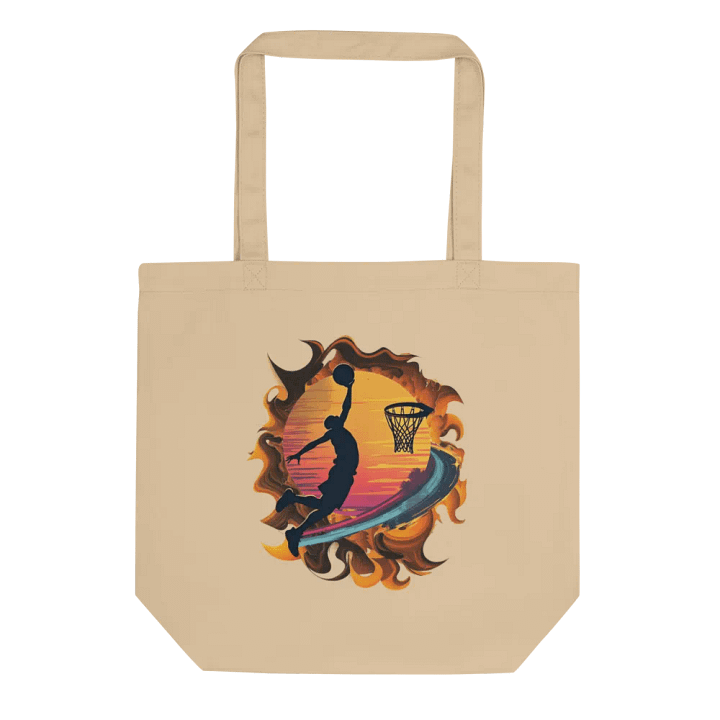Space Shooter Basketball Sunset Slam Dunk Tote Bag product image (1)