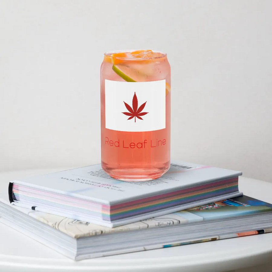 Red Leaf Line Can-Shaped Glasses product image (34)