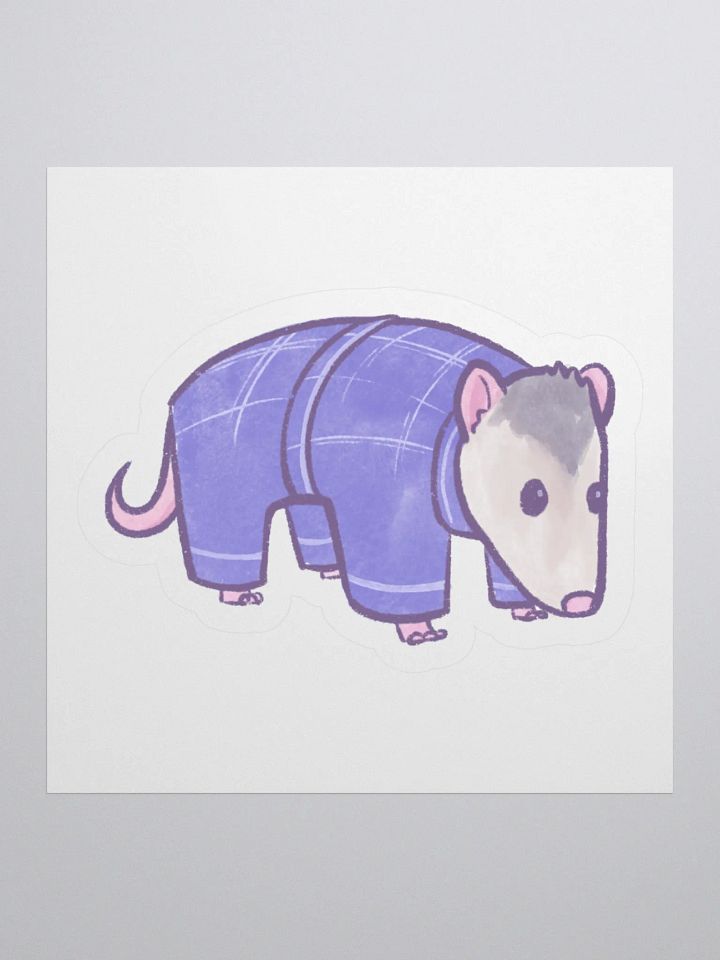 Pajama Possum - Kiss Cut Sticker product image (1)