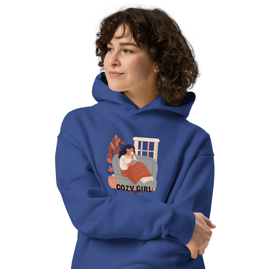 Cozy Girl Hoodie - Blue product image (4)