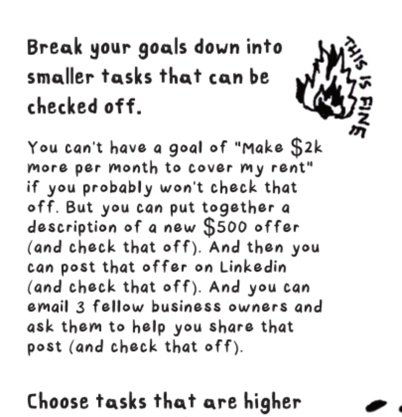 Too Tired to Hustle: Your Gentle Guide to Q1 Planning (Physical zine mailed to you) product image (3)