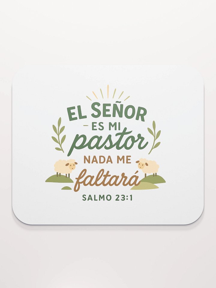 Faith Mouse Pad – “El Señor es mi Pastor” – Spanish Christian Design product image (2)