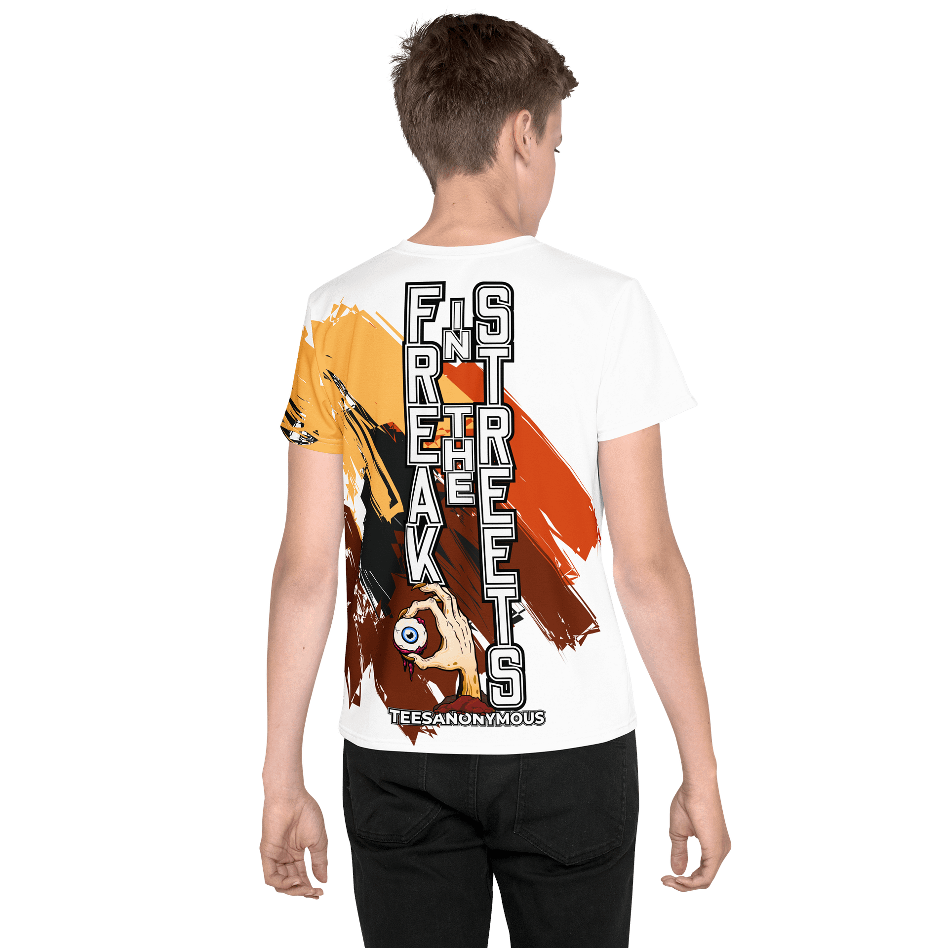 Youth Graphic Tee - Freak in the Streets v18 product image (5)