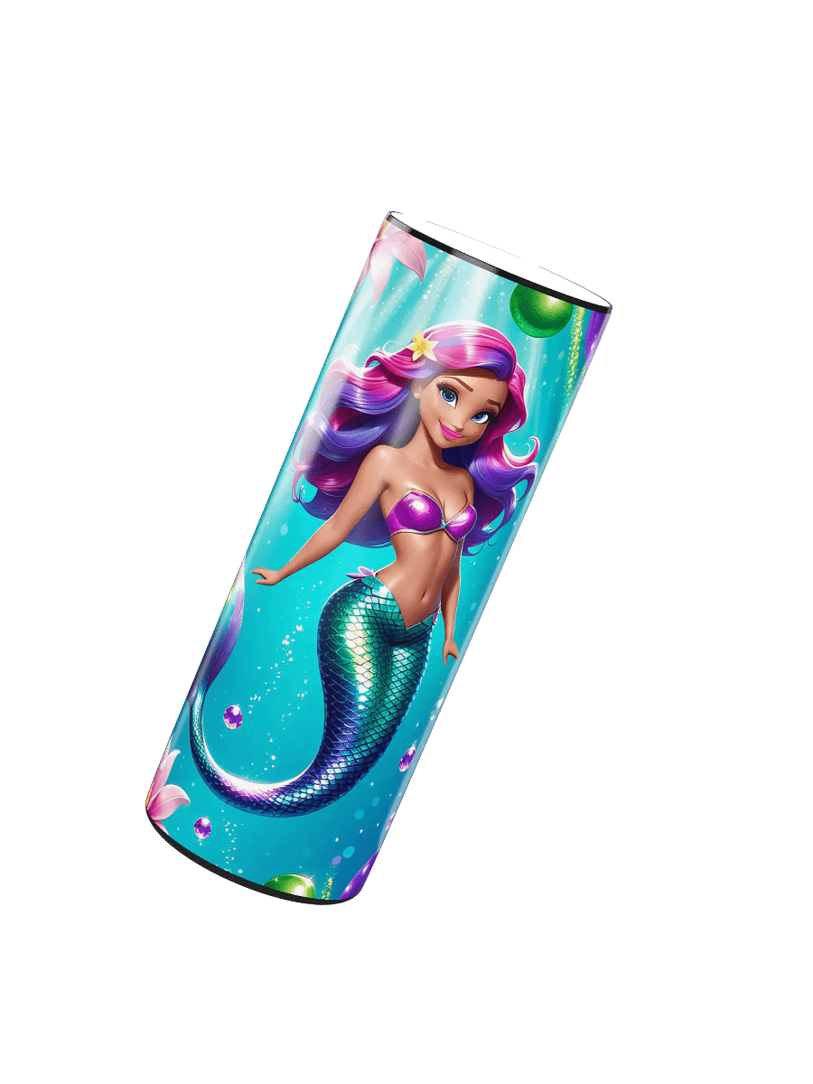 Mermaid Princess 20 oz Skinny Stainless Steel Tumbler - v3 product image (3)