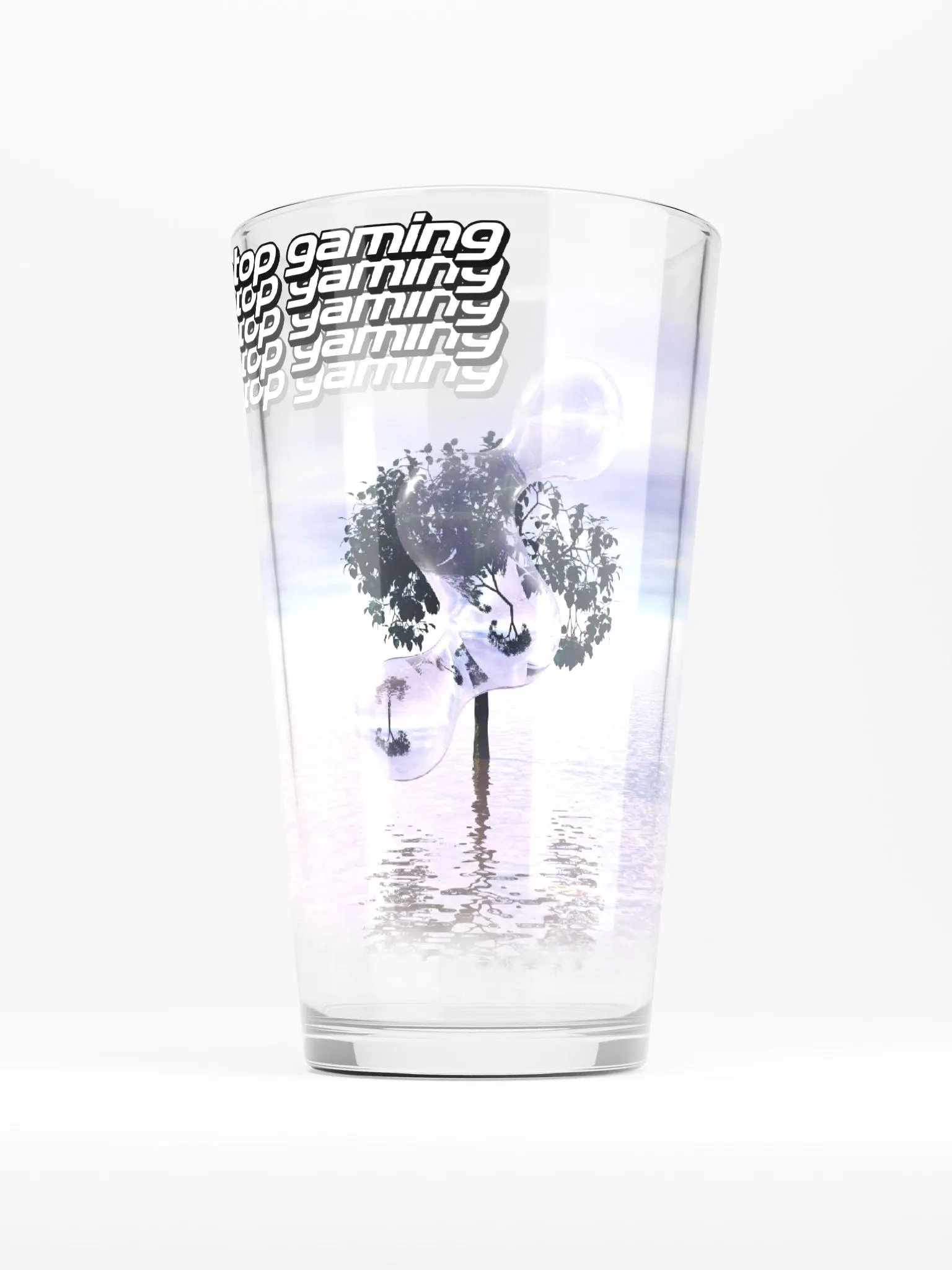 Laptop gaming Y2K PINT GLASS product image (1)